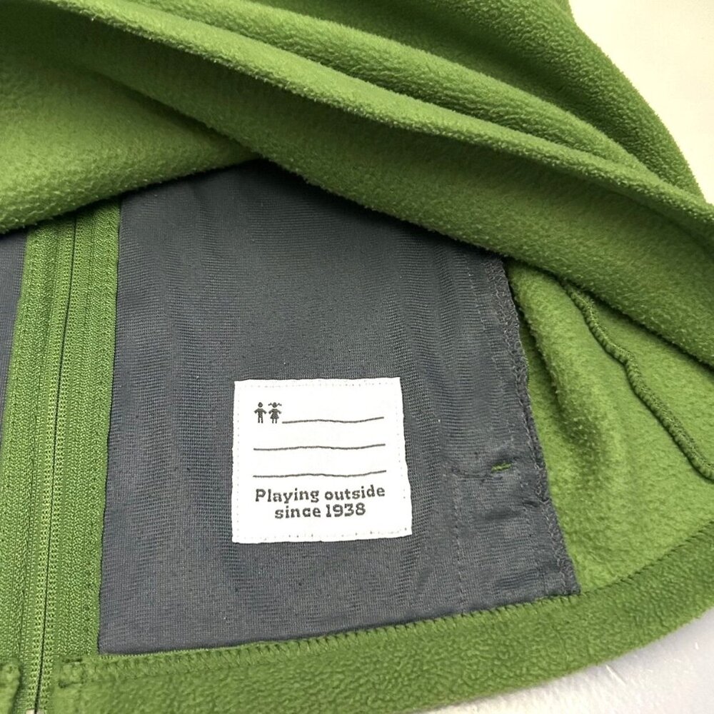 Columbia Green Fleece Benton Springs Columbia Jacket Full Zipper Size L (14/16) - Picture 6 of 8